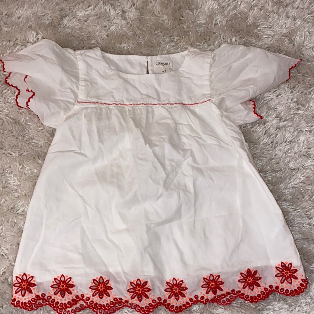 Jcrew girls summer top size 6/7